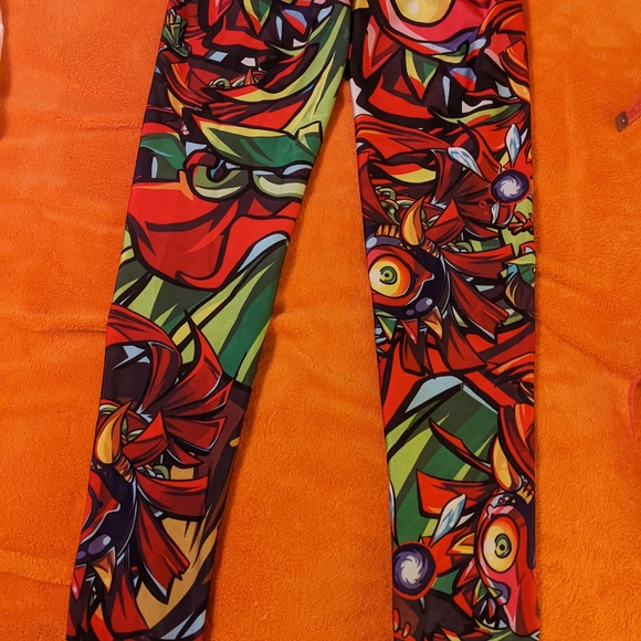 Living Dead Majora's Mask Skull Kid Leggings Small OOP - Picture 7 of 8